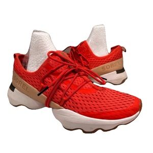 SOREL Women's Kinetic Impact Lace Sneakers Size 8.5 Orange